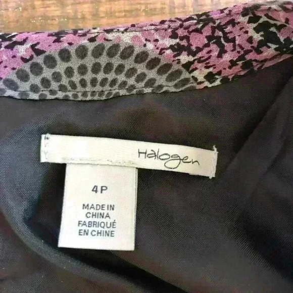 Halogen Sleeveless Geometric Design Dress Size 4P - Picture 2 of 5